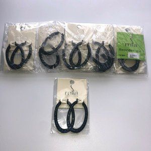 Lot of 11 Mia Collection Rhinestone Earrings Bulk